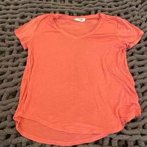 pink/orange the neck shirt